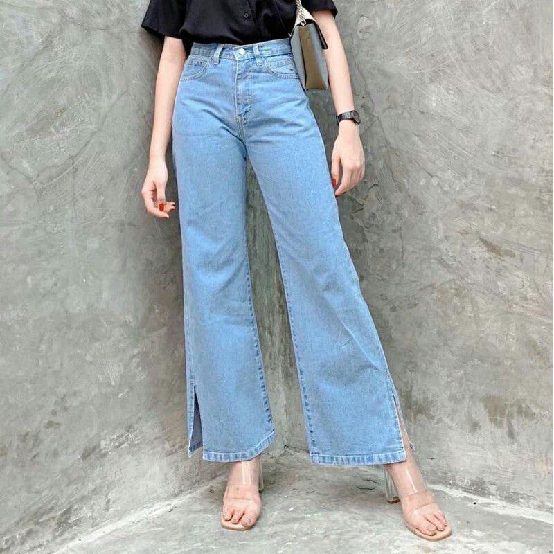 MTf kulot Jeans Eonni / kulot belah / kulot jeans wanita