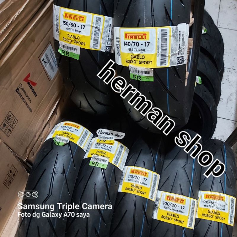 ban pirelli diablo rosso sport 150/60-17 -- ban pirelli 150/60-17 diablo rosso sport