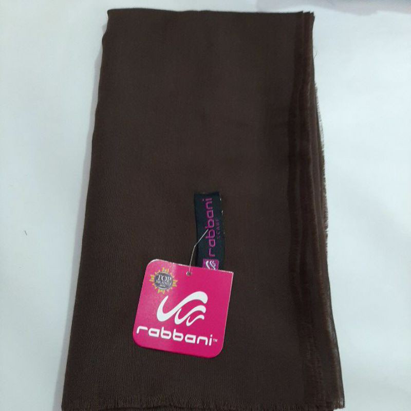 Kerudung Segiempat Rabbani Arabia-Coklat tua300