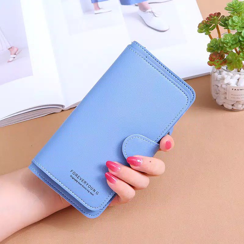 dompet import korea panjang banyak slots dompet panjang wanita