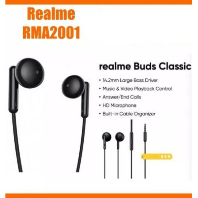 Realme Buds Classic Original 3.5MM Headset Earphones Pack