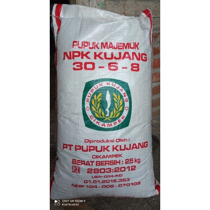 NPK KUJANG 30 6 8 REPACK 1Kg