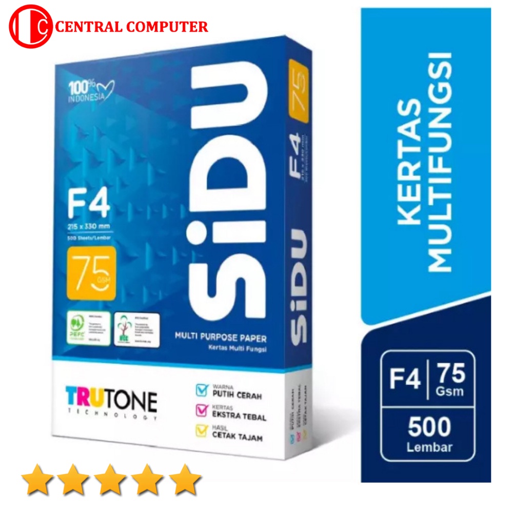 

Kertas HVS SIDU F4 75 gr (isi 500 lembar)