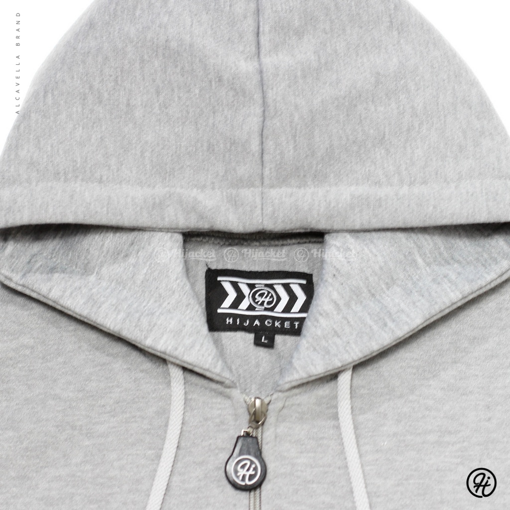 Hijacket® Vahira Grey Oringal Guaranteed Jaket Muslimah HIjaber Free Goodiebag Bisa COD-4