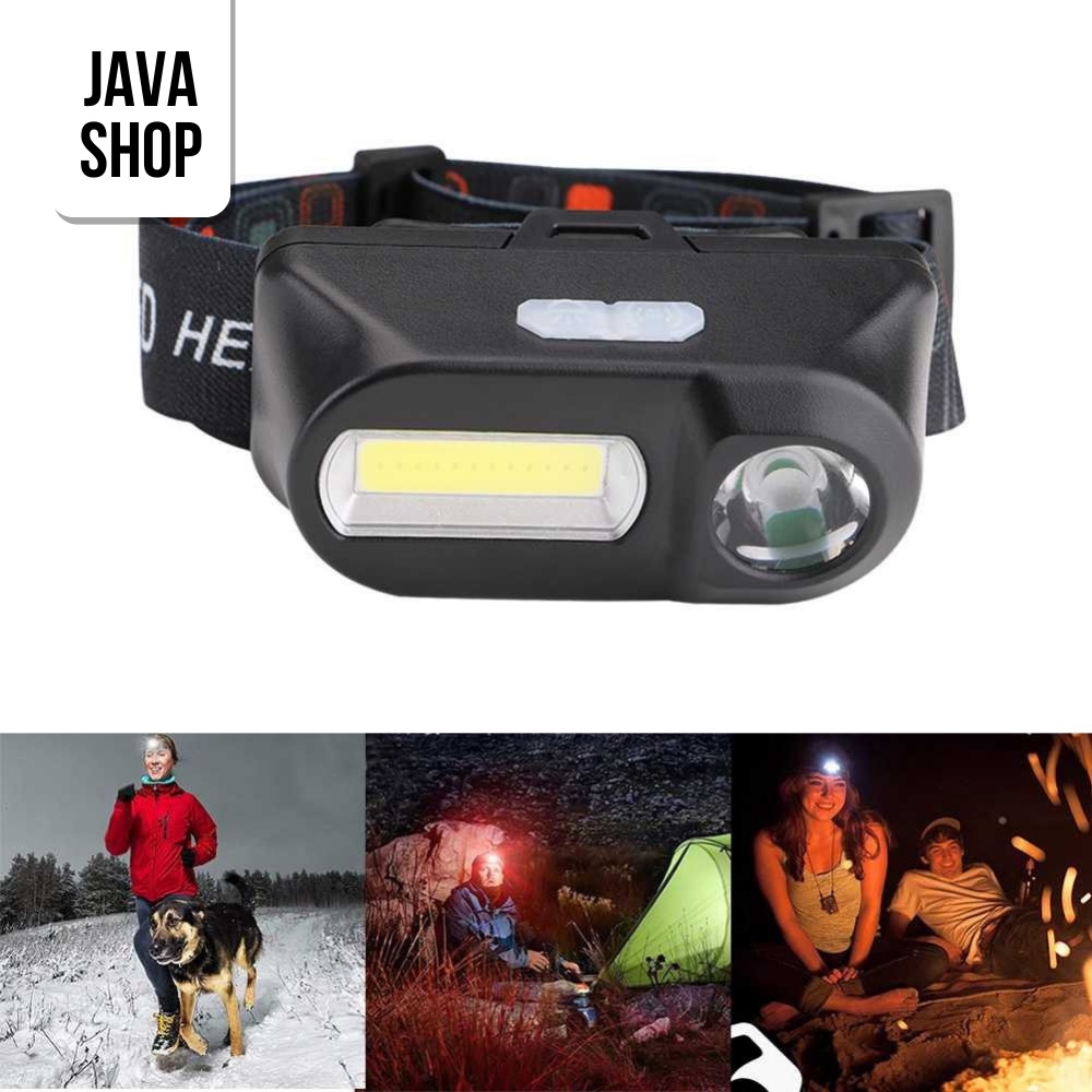 JAVASHOP Senter Kepala Outdoor waterproof Headlamp LED 3 Modes