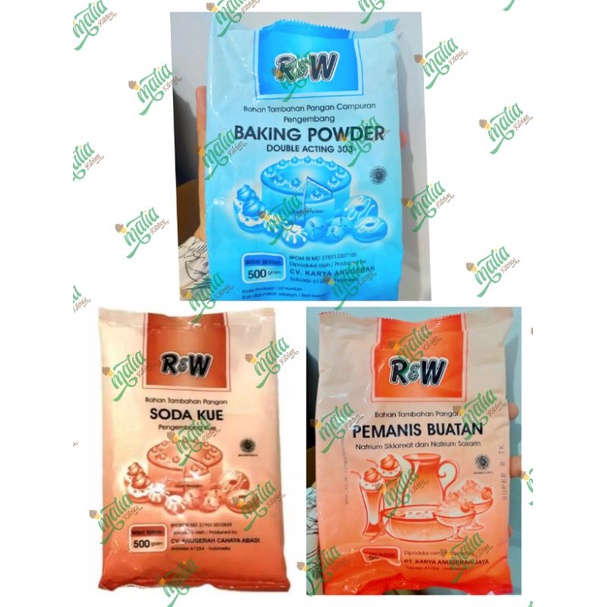 

baking powder RW bahan kue kemasan 500 gram