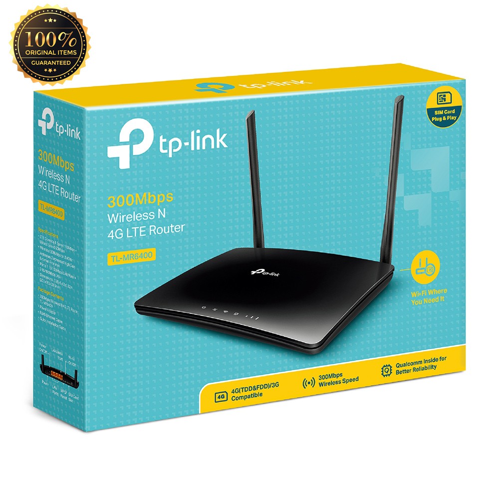 TPLINK TL-MR6400 Wireless 4G Router Resmi