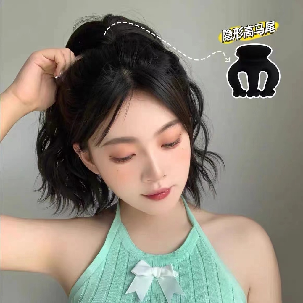 IFYOU Jepit Rambut Ponytail Bahan Akrilik Motif Bunga Gaya Korea Untuk Wanita