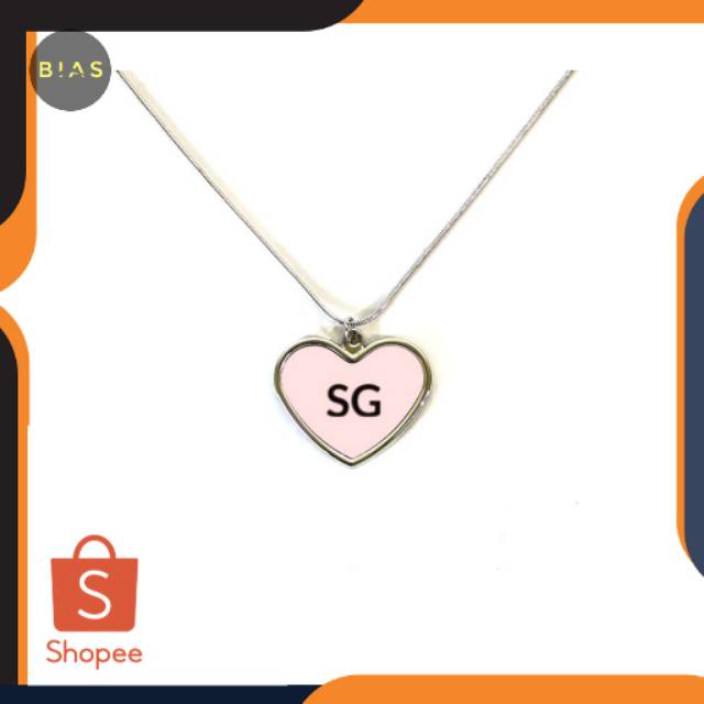 KPOP KALUNG HATI BTS SUGA MEMBER BAHAN LOGAM GLOSSY PREMIUM