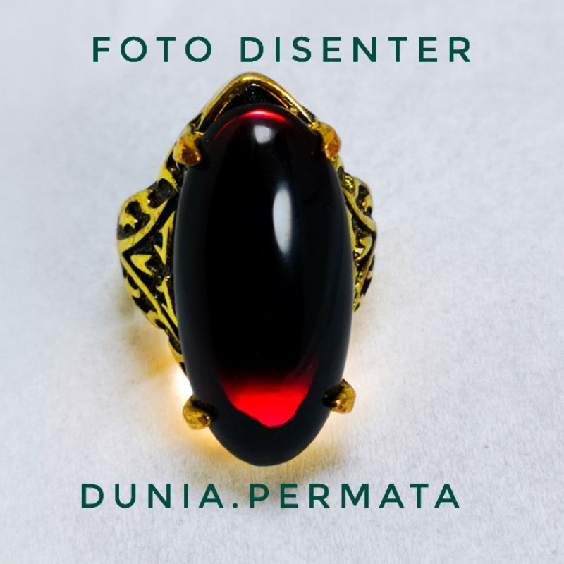 CINCIN BATU AKIK PERMATA KECUBUNG WULUNG SIAP PAKAI ASLI TERMURAH