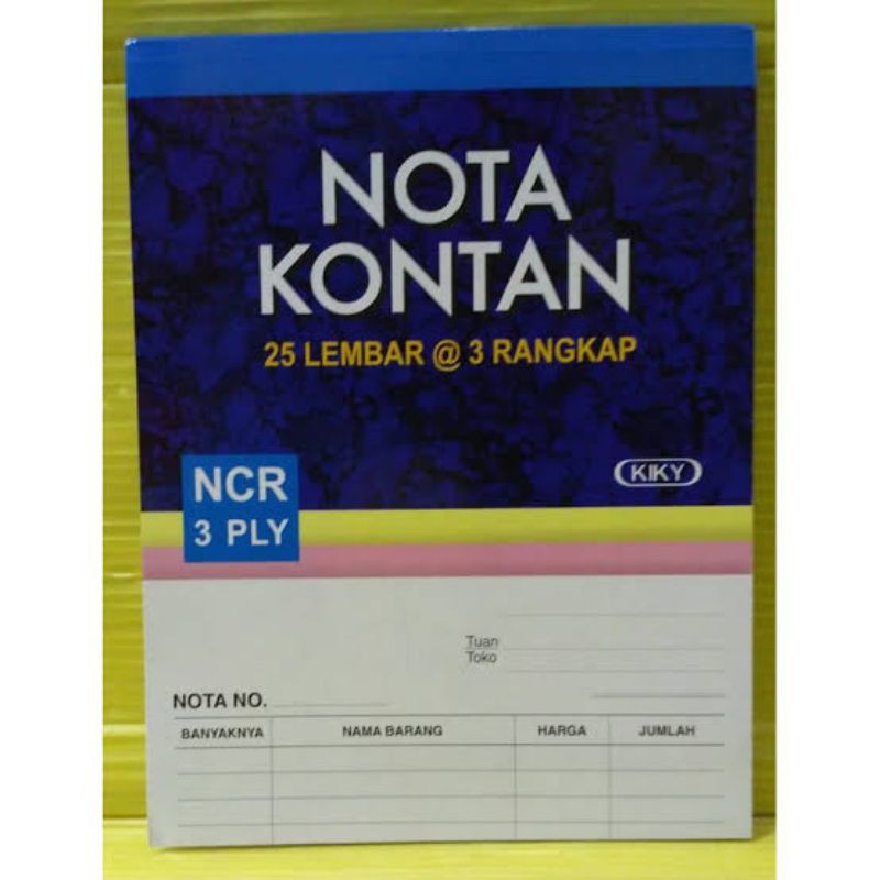 

Nota Kontan 3 Ply besar