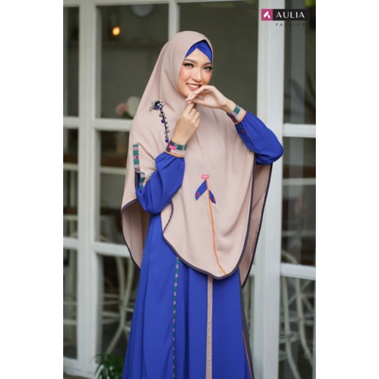 Set Gamis Aulia SAVINA BLUE SAPHIRE