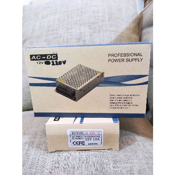 Power Supply 10A 12V Slim Jaring