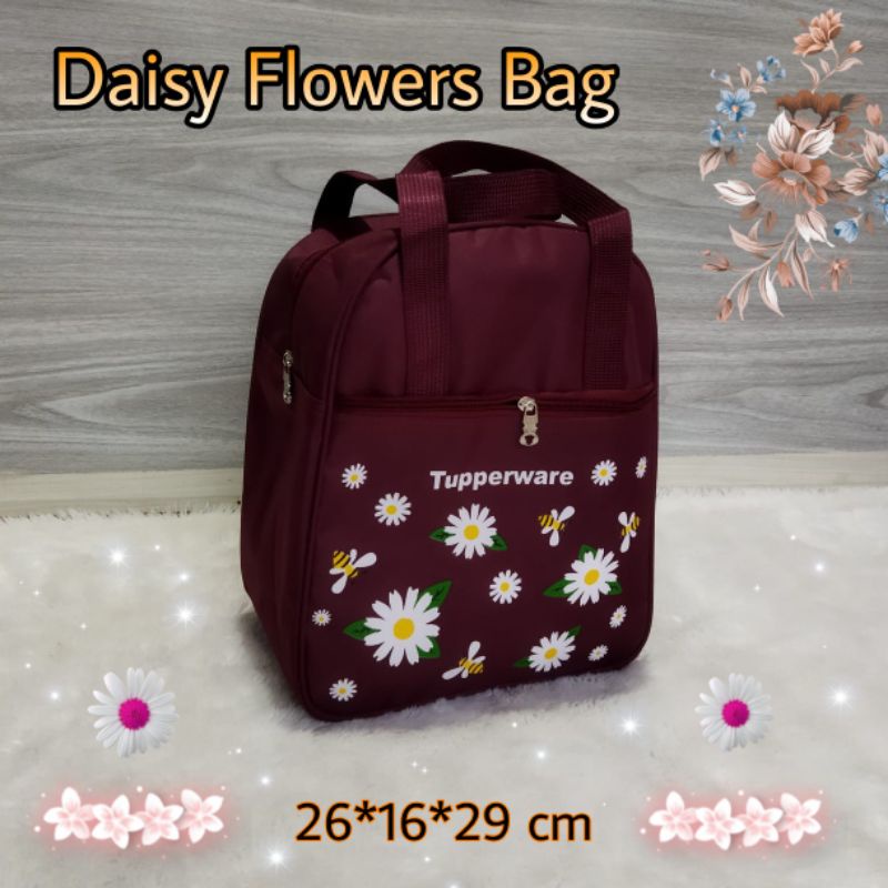 Tas Pop / Daisy Flowers / tas bekal makan Daisy flowers / Tas tupperware Daisy Flowers