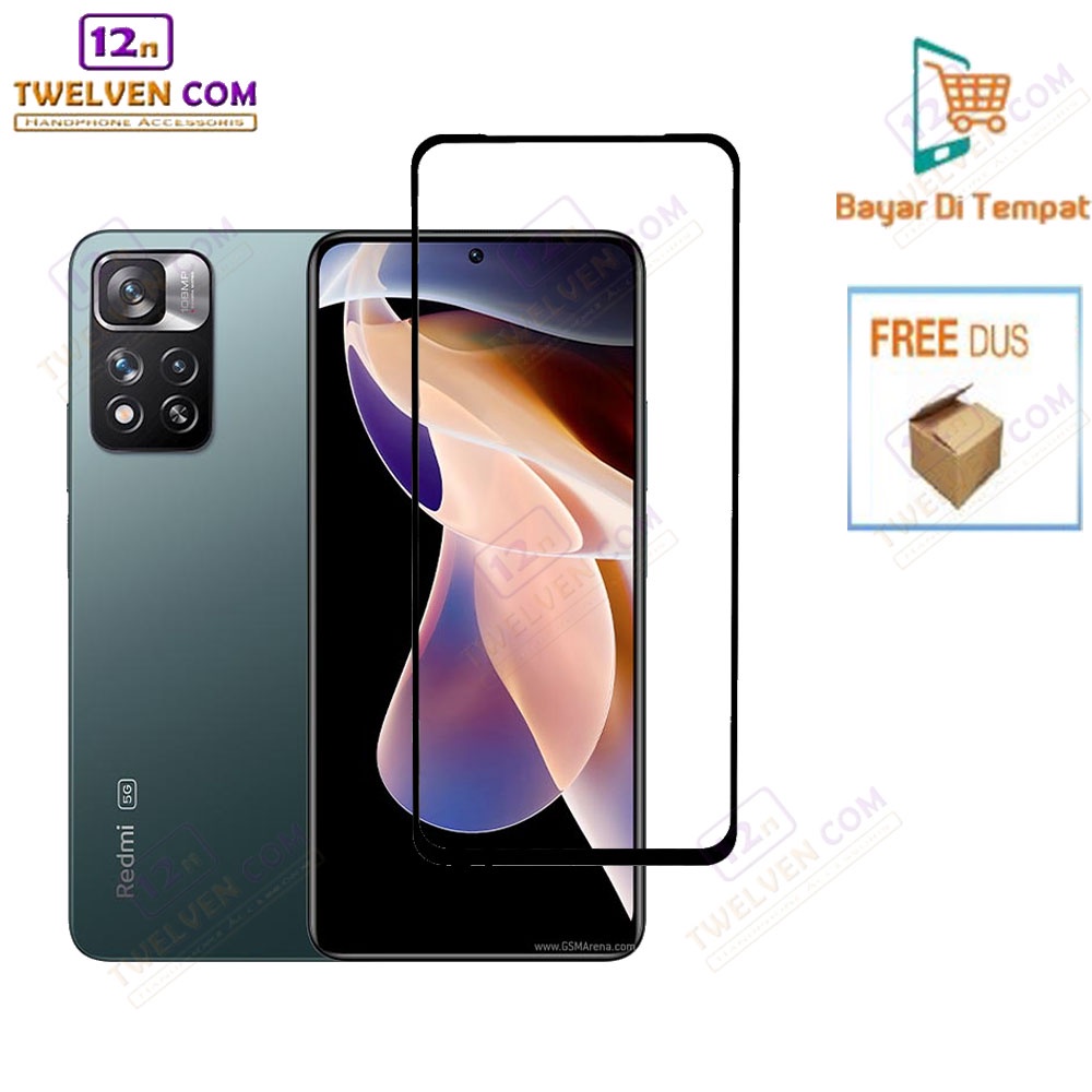 zenBlade 5D Full Cover Tempered Glass Xiaomi Redmi Note 11 Pro+ 5G - Hitam