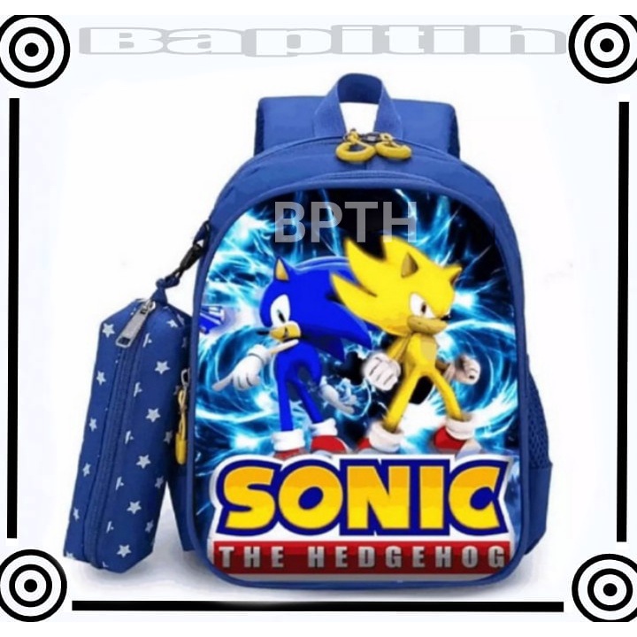 BPT/Tas Anak Laki Laki Tas Ransel Anak Sekolah Anak Tas Karakter Anak Tas Anak Anak Tas Gambar Sonic Tas Sekolah Anak Laki Laki Tas Anak PAUD TK SD DINI