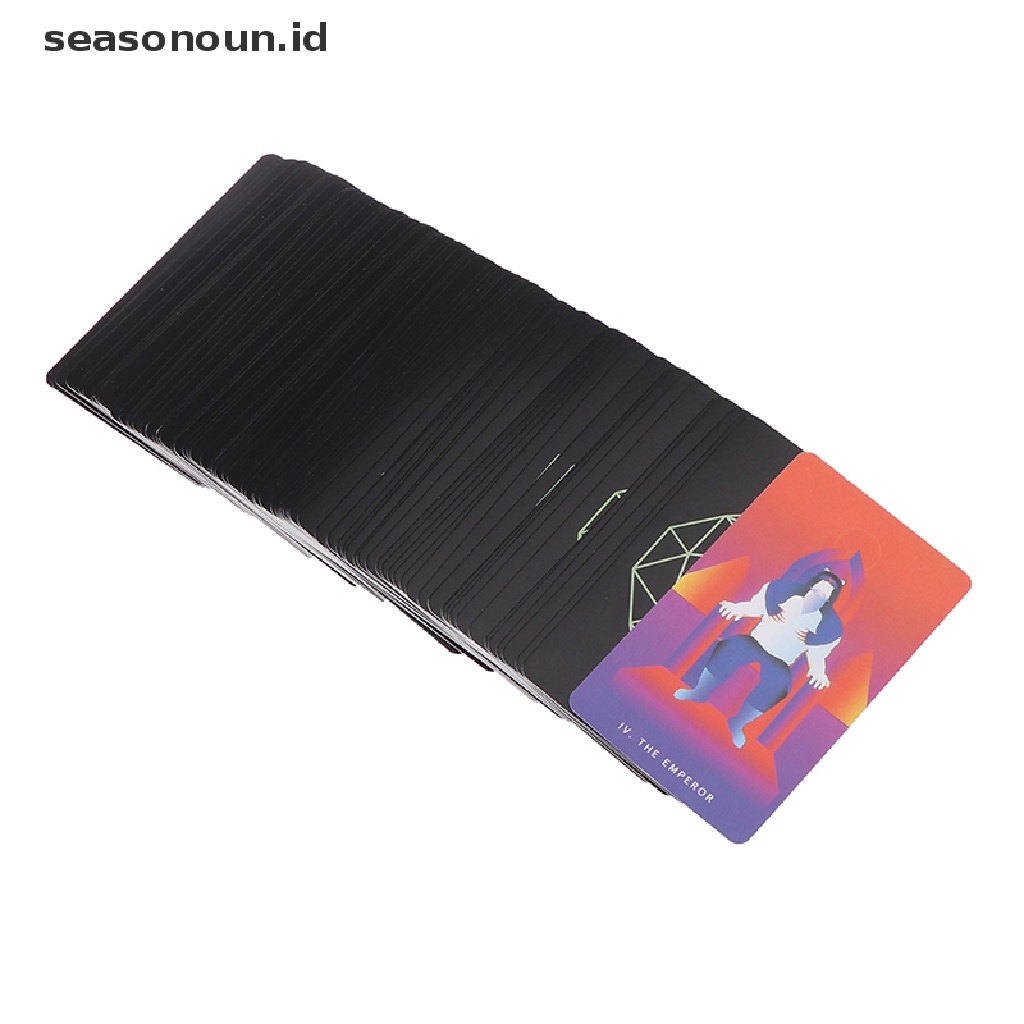 (seasonoun) 78pcs / set Kartu Tarot Mistic Mondays Modern Untuk Hadiah