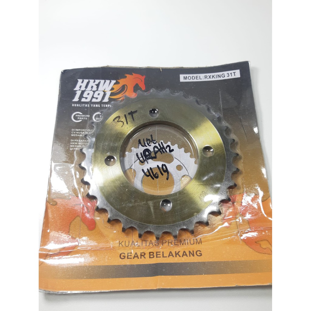 GEAR / GIR BELAKANG 428 SEPUHAN YAMAHA RXZ / RX KING MEREK HKW-31T