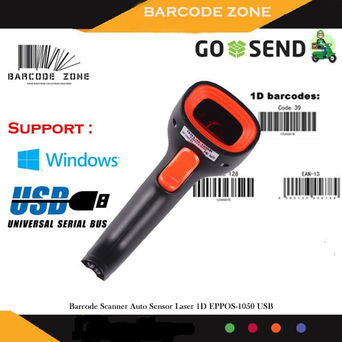 BARCODE SCANNER LASER EPPOS EP-1050M/EP 1050M/EP-1050 (USB) AUTOSCAN