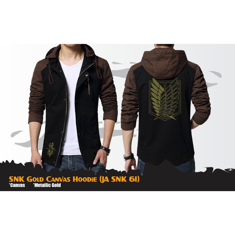 Jaket Anime SNK Gold Canvas JA SNK 61