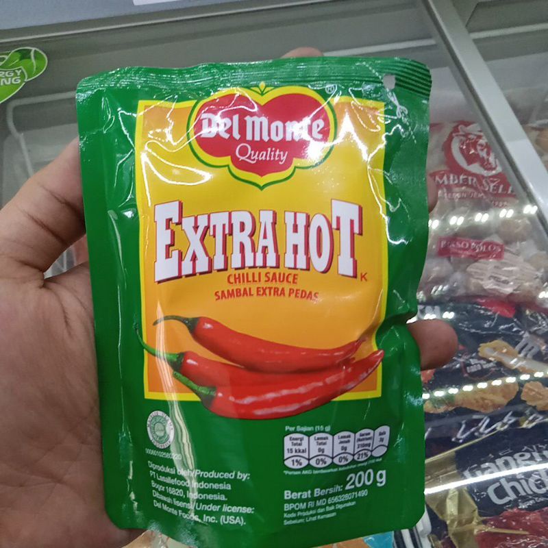 Delmonte Pouch Sambal Extra Hot 200G