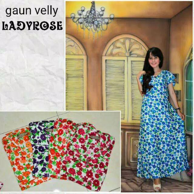 velly Pepaya Daster Motif Bunga Kekinian Murah Harga Grosir Pekalongan