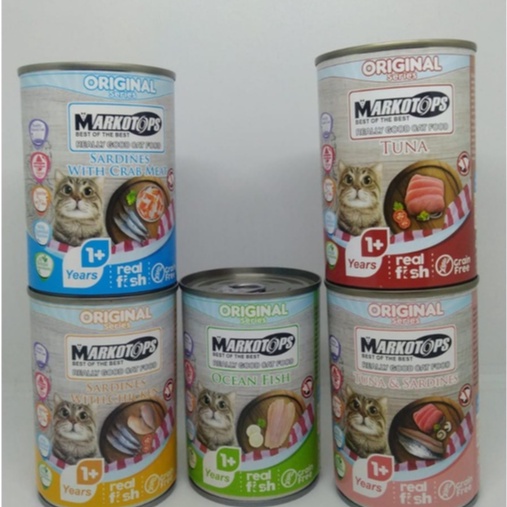 Makanan Basah Kucing Markotops Kaleng 400g