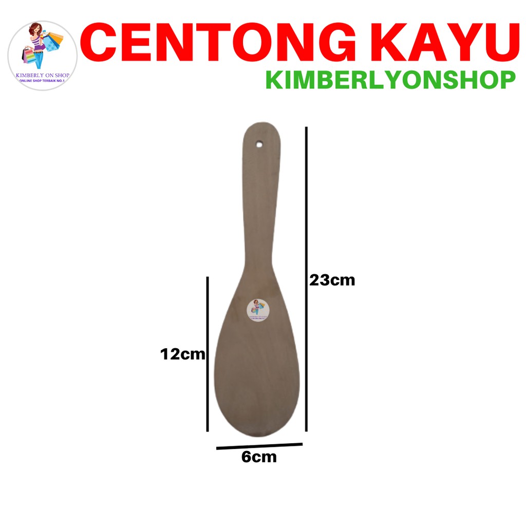 Centong Kayu Oval Sendok Nasi