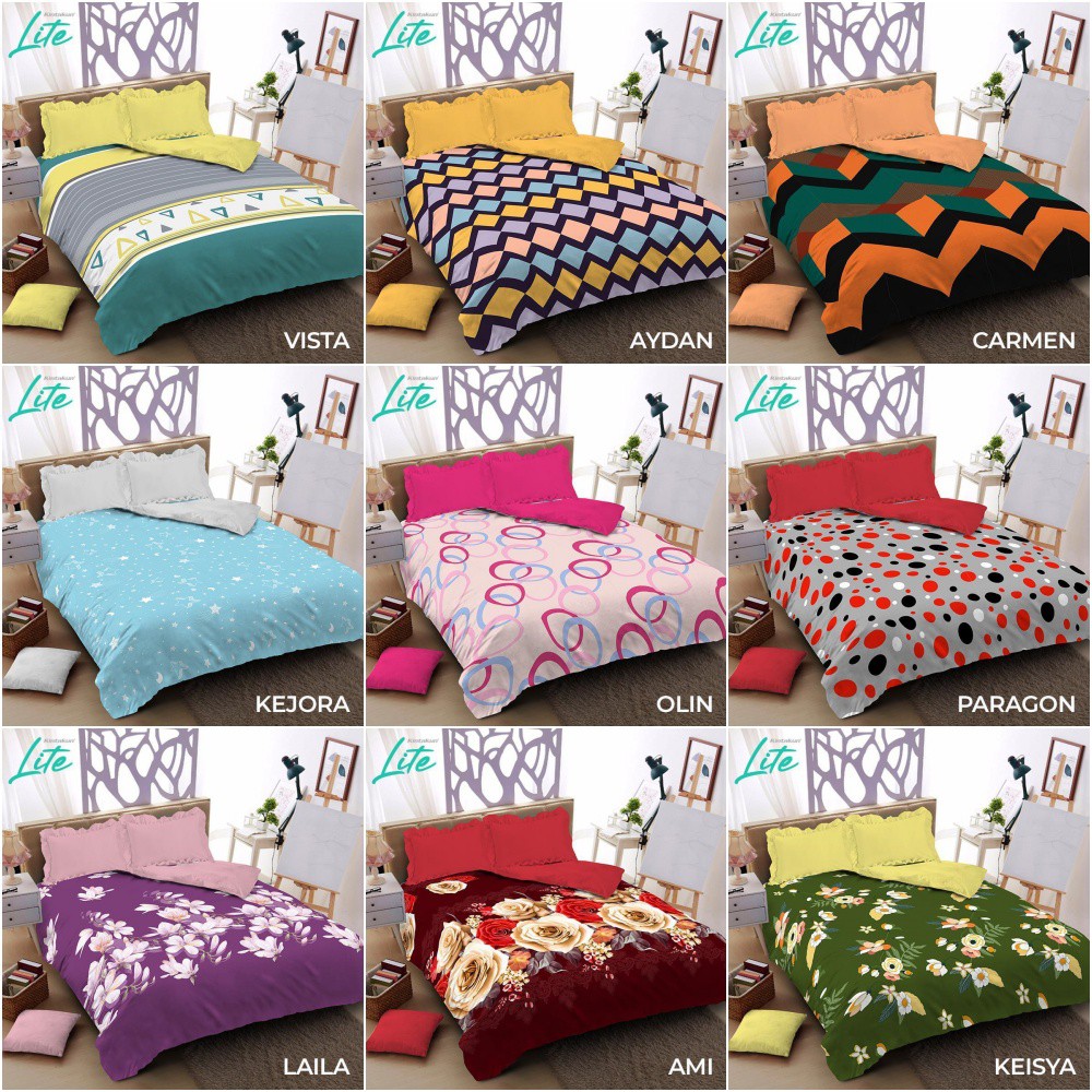 Kintakun LITE - Bed Cover SPREI FLAT King (180x200) Terlaris pilihan