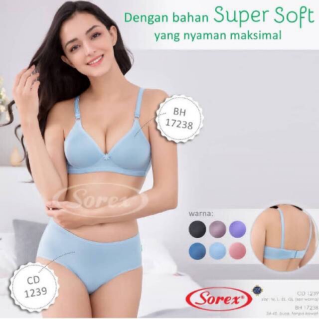 Bra set sorex super soft / bh setelan sorex