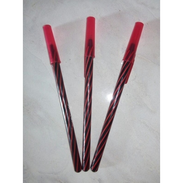 

bolpen pulpen tinta merah bolpenku spiral