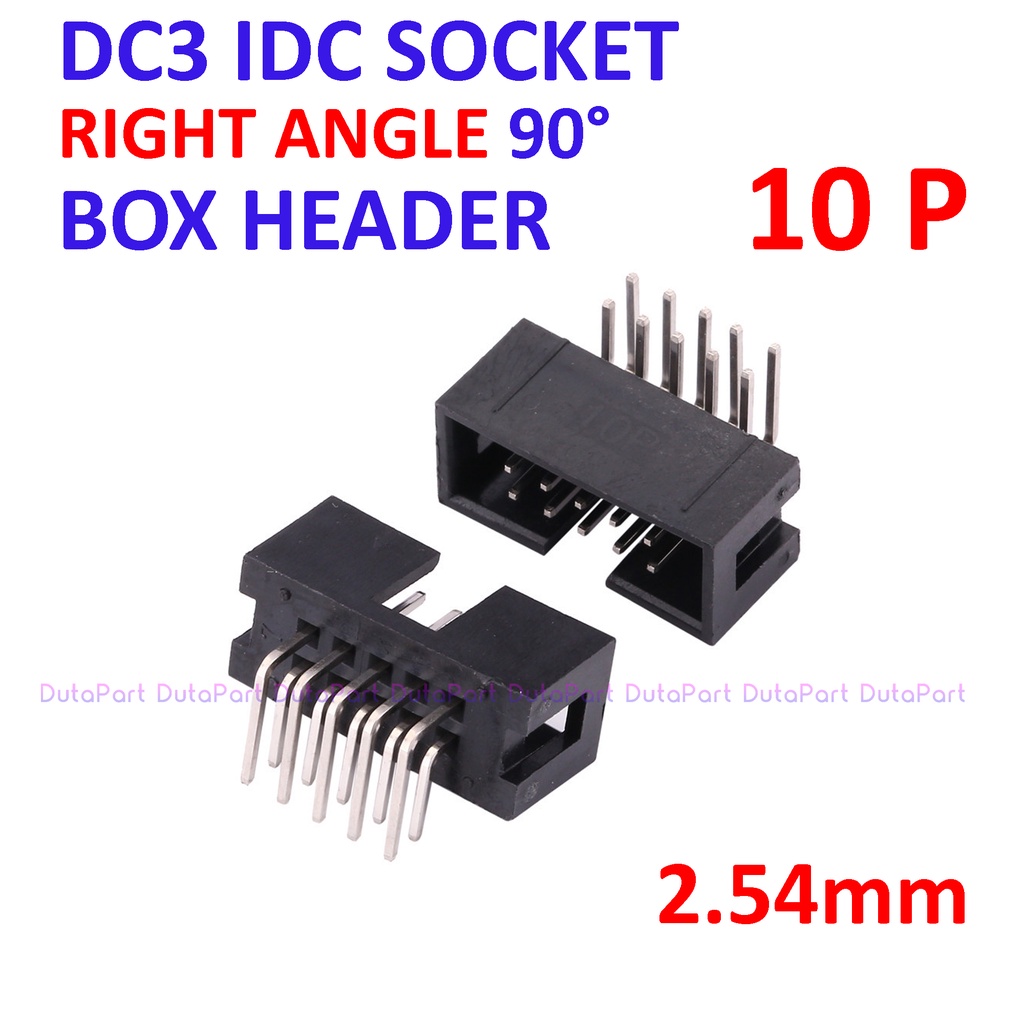 DC3-10P Socket IDC Male Right Angle Siku 10P 10 Pin 2x5 Box Header