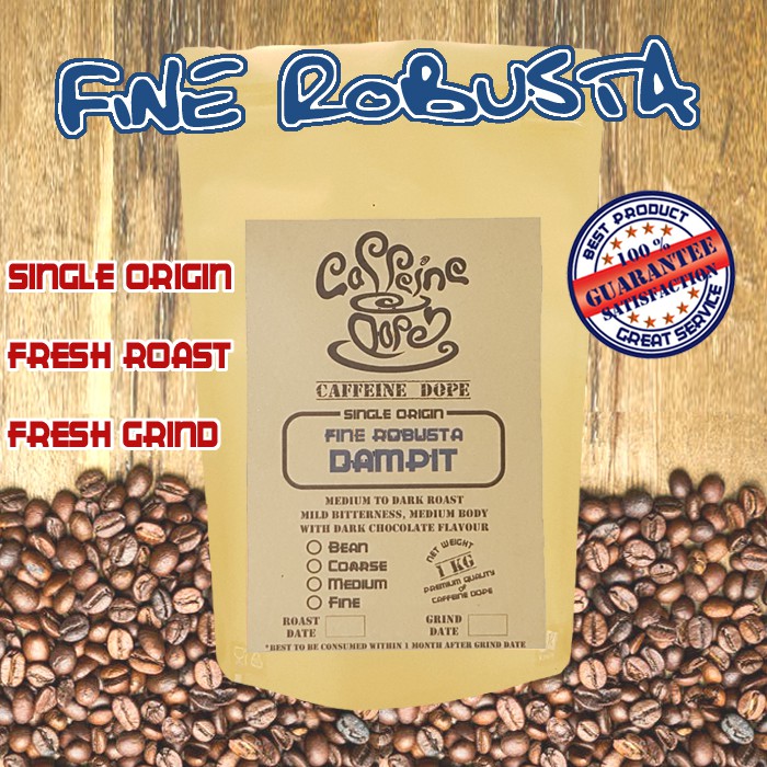 

Kopi Robusta Dampit 1 Kg -Fine Robusta- Bean/Biji & Ground/Bubuk