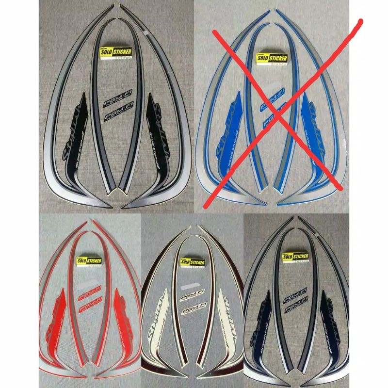 Striping sticker Lis motor Scoopy fi stylish 2013 2014