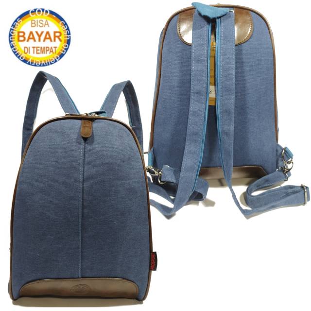 Tas Ransel Selempang PROSPORT Multifungsi untuk Pria dan Wanita, Bahan Kanvas Tebal, Desain Gaul dan