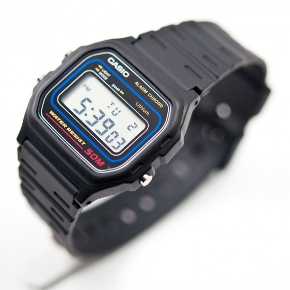 [ PROMO ] Jam Tangan Pria Wanita Casio W-59-1VQ Unisex Rubber Strap Original Garansi Resmi 1 Tahun