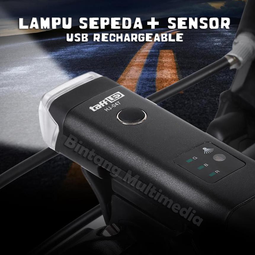 Jual TaffLED Lampu Sepeda Depan USB Rechargeable Senter LED Cree XPG ...