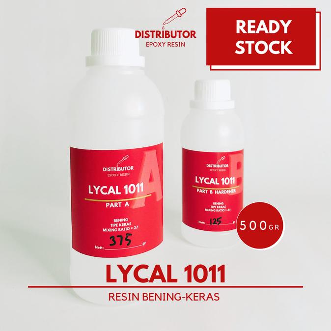 

[[COD]] Epoxy resin bening clear keras + hardener - Lycal 1011 - 500 gr TERLENGKAP Kode 882