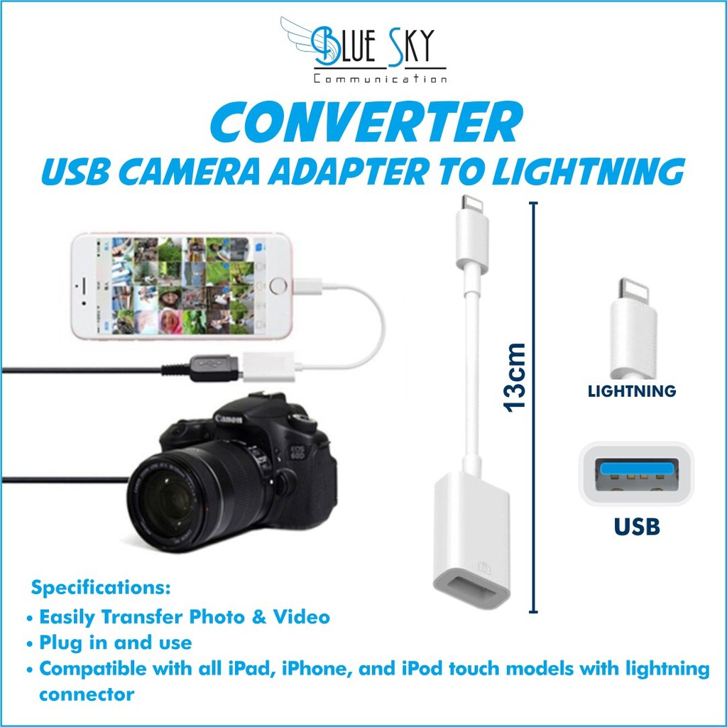 KABEL USB CAMERA ADAPTER TO LIGHTNING