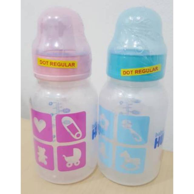 Botol susu Bayi baby Huki 120 ml PP SP LSR dot bulat regular #340 seri dongeng