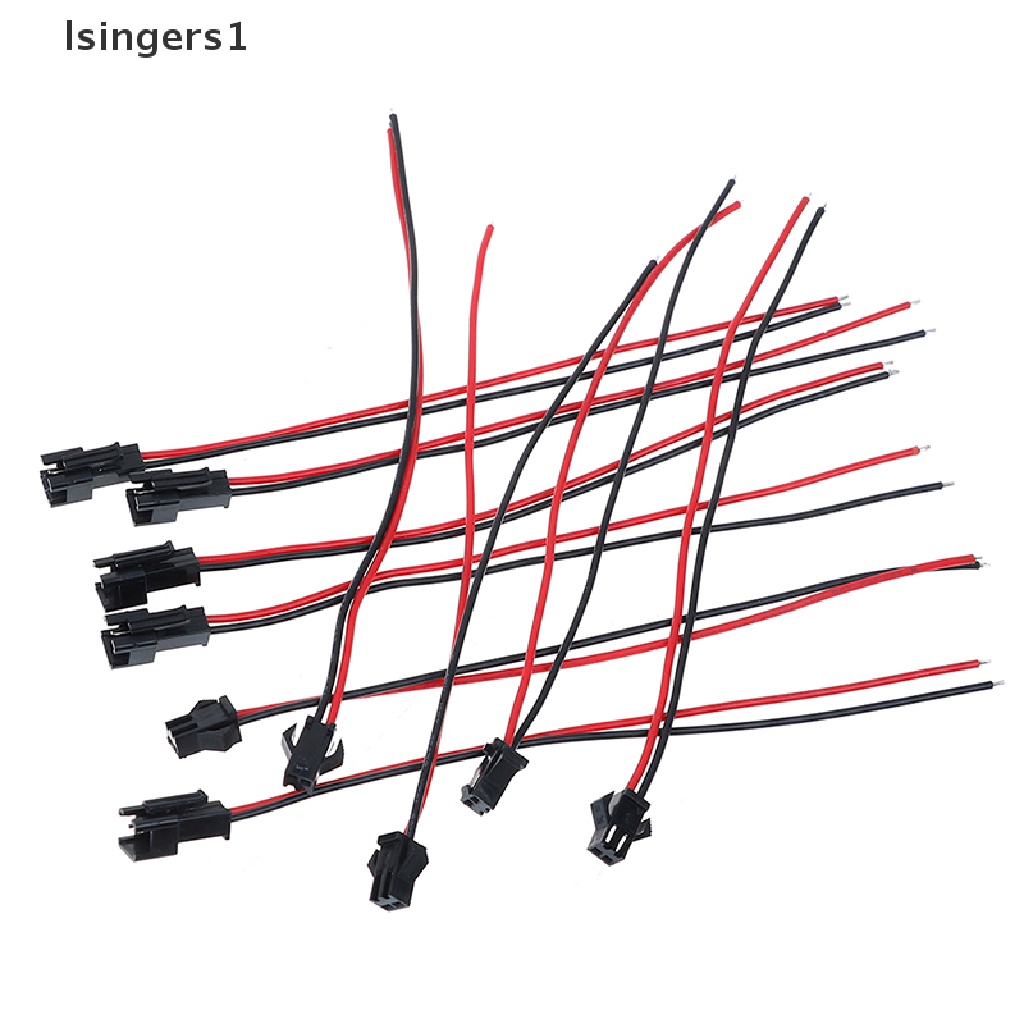 (lsingers1) 10pcs Konektor Kabel JST SM 2pin male Ke female Panjang 15cm