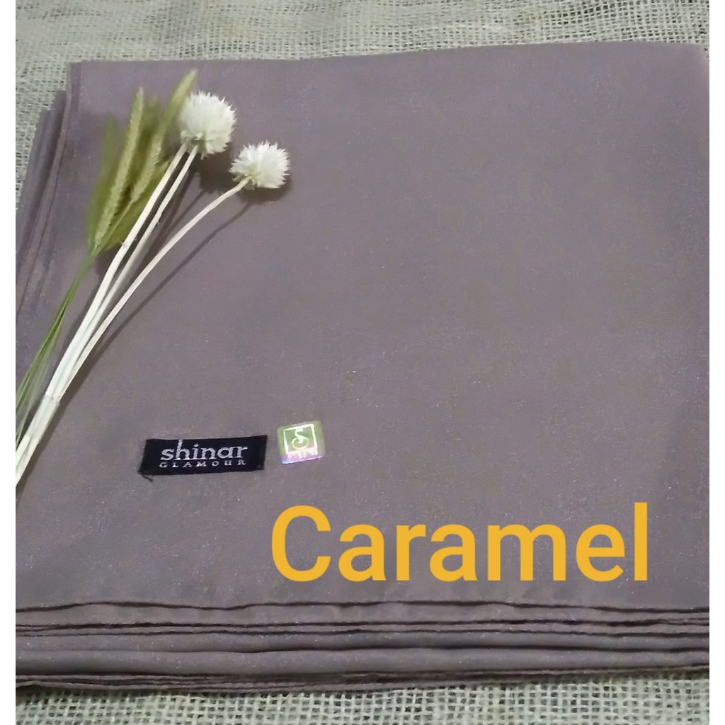 SHINAR GLAMOUR ANSANIA PREMIUM Kerudung Segi Empat-Caramel