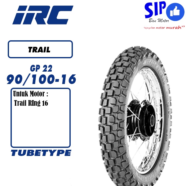 Ban motor semi trail IRC GP22 90 100 16 tubetype