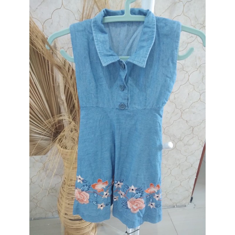 [PRELOVED] Gamis ibu dan anak biru jeans