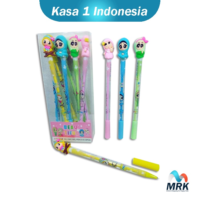 

1 PCS Pulpen Karakter Hijab Anak Perempuan Sekolah MI / Madrasah