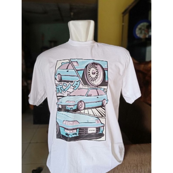 kaos civic nouva civic ef JDM t-shirt cotton combed 30S honda
