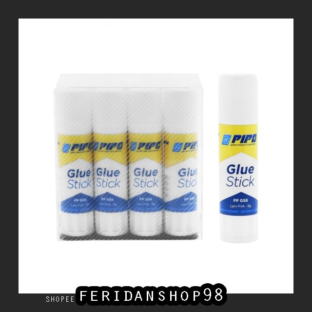 

FS1069 LEM KERTAS 1LUSIN PIPO LEM ATK KERTAS GLUESTICK 8G FS BY FERIDANSHOP98