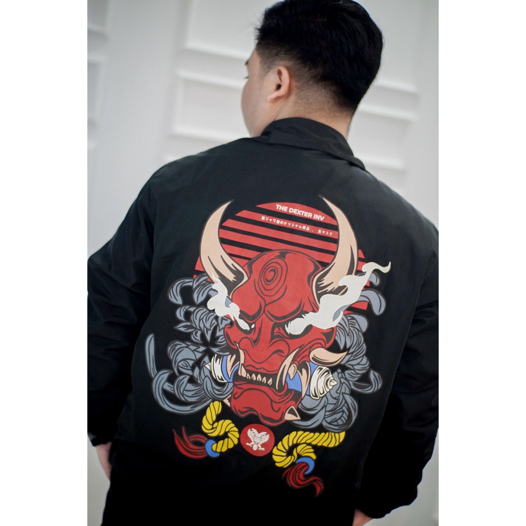 Dexter Coach Jacket Hannya Kyogen Black DXTR00054