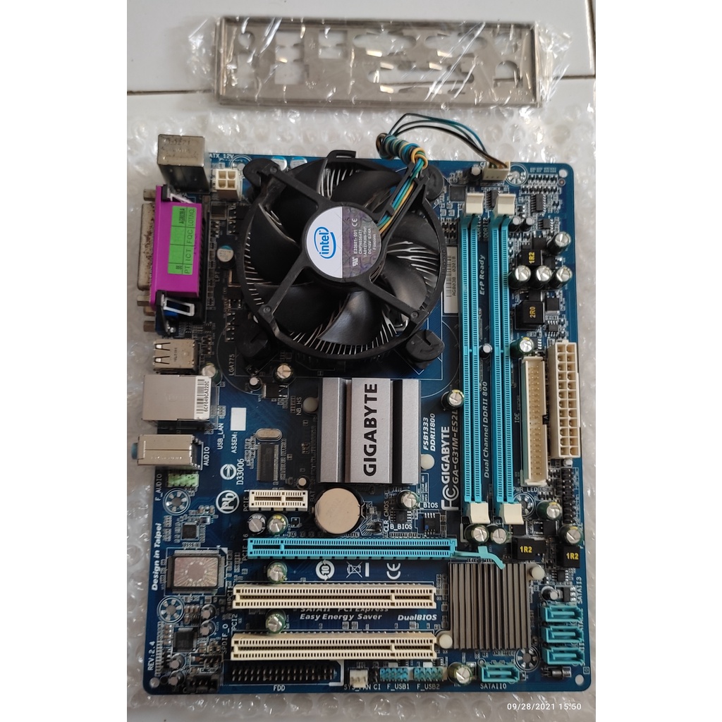 Mobo Gygabyte GA G31M ES2L DDR2 E7500 Fan