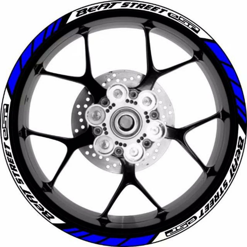 Sticker Velg Motor HONDA BEAT STREET Bisa Reques Warna